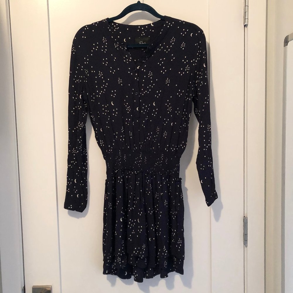 Rails Midnight Blue and White Stars & Moon Mini Dress